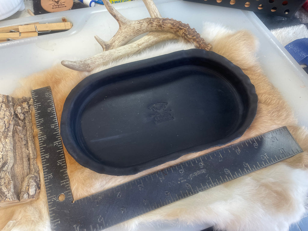 Hand made leather valet - Black